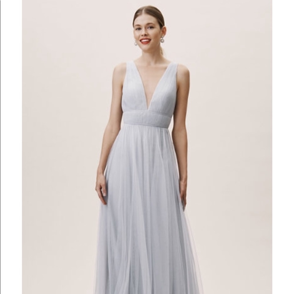 BHLDN Sarita dress in whisper blue size 8